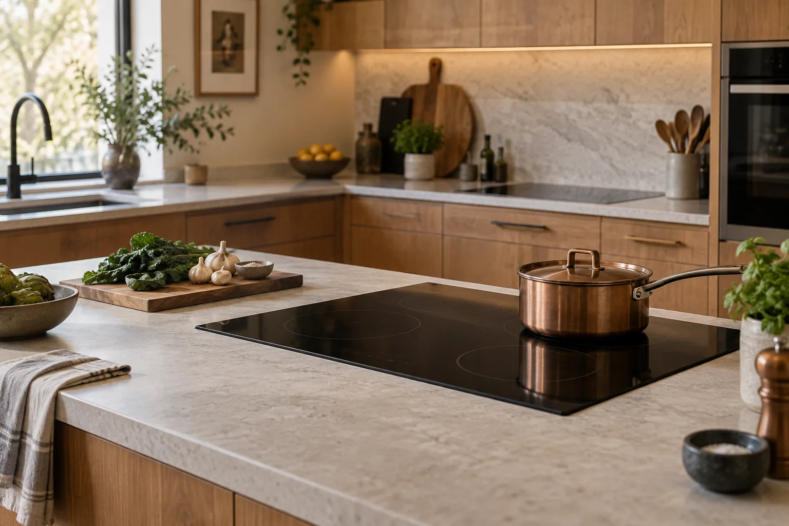 Illustrative finished kitchen